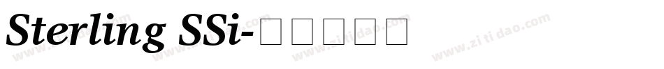 Sterling SSi字体转换